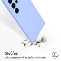 Accezz Liquid Silikoncase Samsung Galaxy S24 Ultra - Violett