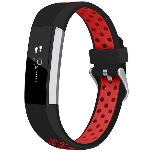 imoshion Silikonband Sport für das Fitbit Alta (HR) - Schwarz/Rot