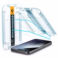 Spigen GLAStR Fit Displayschutzfolie 2er-Pack + Applicator für das Apple iPhone 15 Pro