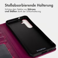 imoshion Design Klapphülle Samsung Galaxy S25 - Crush Check Coral Dust