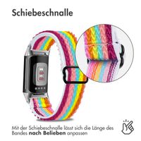 imoshion Elastisches Nylonarmband für das  Fitbit Charge 5 - Mehrfarbig