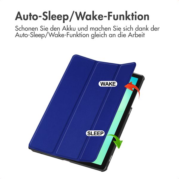 imoshion Trifold Klapphülle Samsung Galaxy Tab A11 Plus - Cobalt Blue