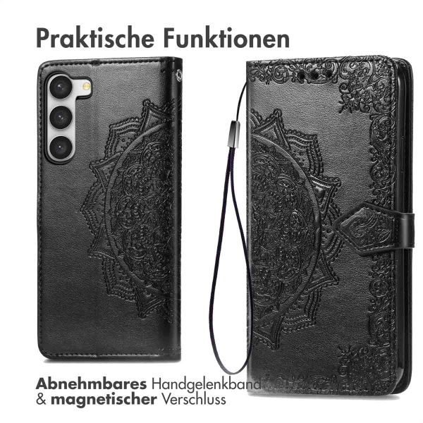 imoshion Mandala Klapphülle Samsung Galaxy S23 - Schwarz