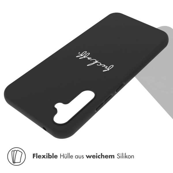 imoshion Design Hülle für das Samsung Galaxy A34 (5G) - Fuck Off - Schwarz