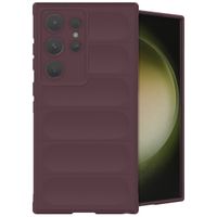 imoshion EasyGrip Back Cover für das Samsung Galaxy S24 Ultra - Aubergine 