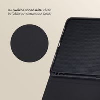 Selencia Sabi Klapphülle Apple iPad 11 (2025) 11 Zoll A16 / iPad 10 (2022) 10.9 Zoll - Midnight Black