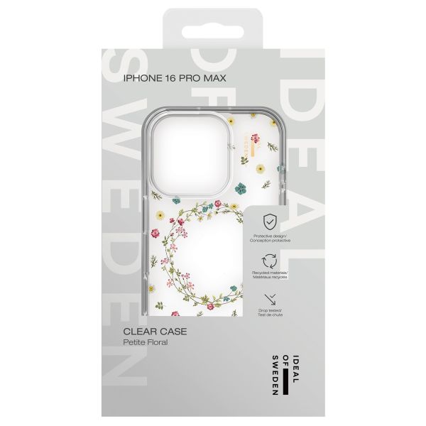 iDeal of Sweden Clear Case für das iPhone 16 Pro Max - Petite Floral