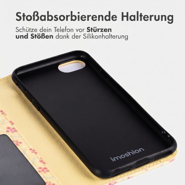 imoshion Design Klapphülle Apple iPhone 17e / 16e - Sunny Yellow Petite Flowers