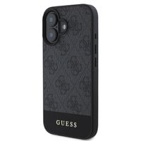 Guess Bottom Stripe 4G Back Cover Apple iPhone 16 - Grau