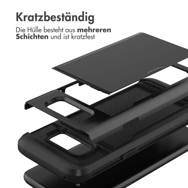 imoshion Backcover mit Kartenfach für das Samsung Galaxy S8 - Schwarz