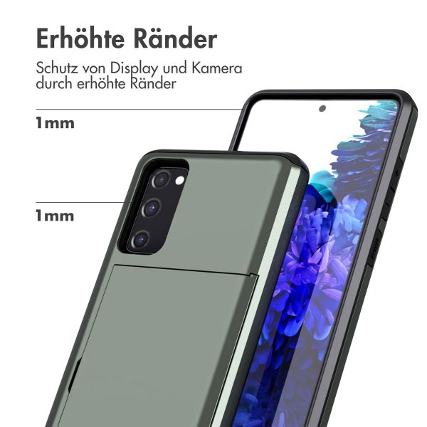 imoshion Backcover mit Kartenfach für das Samsung Galaxy S20 FE - Dunkelgrün