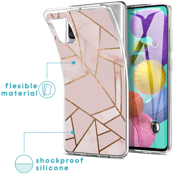 imoshion Design Hülle Samsung Galaxy A51 - Pink Graphic