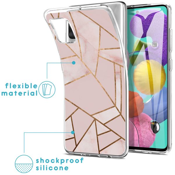 imoshion Design Hülle für das Samsung Galaxy A51 - Pink Graphic