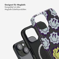 Selencia Vivid Rückabdeckung mit MagSafe Apple iPhone 14 - Wavy Smiley Green