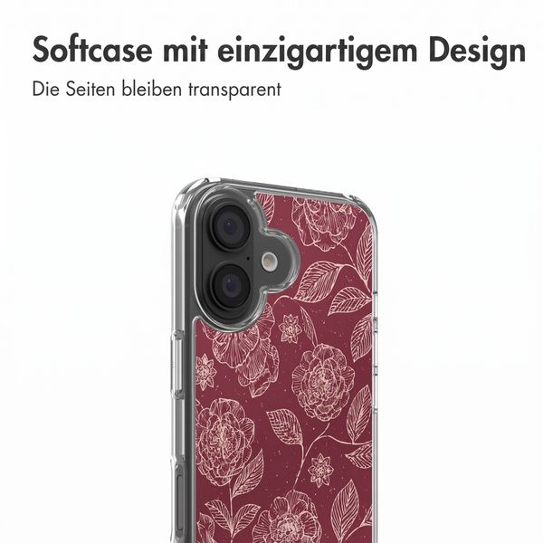 imoshion Design Hülle Apple iPhone 16 - Deep Rose