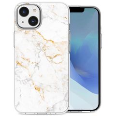 imoshion Design Hülle für das iPhone 14 - White Marble