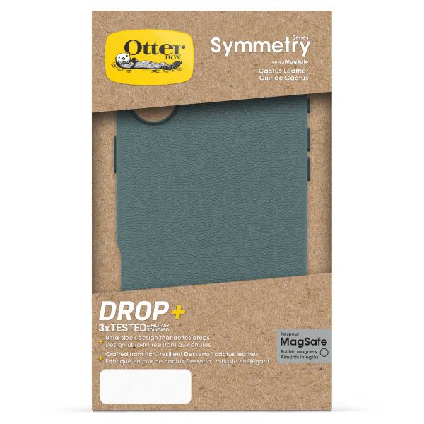 OtterBox Symmetry Cactus Leder Back Cover MagSafe Apple iPhone 16 Plus - Juniper Sprig