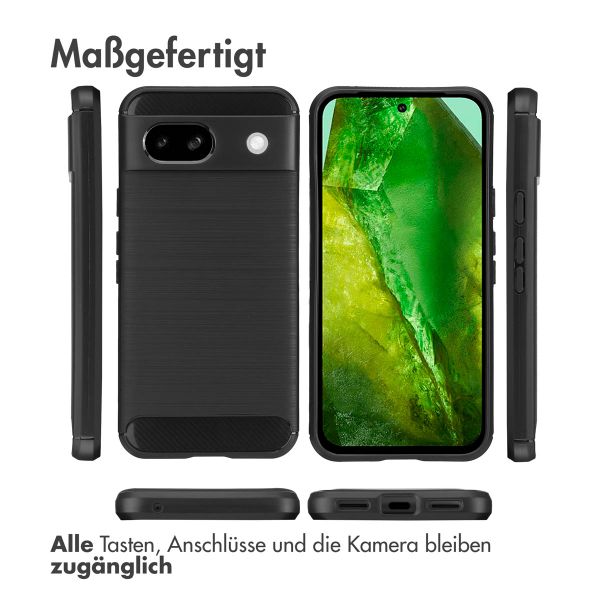 imoshion Brushed Back Cover für das Google Pixel 8a - Schwarz