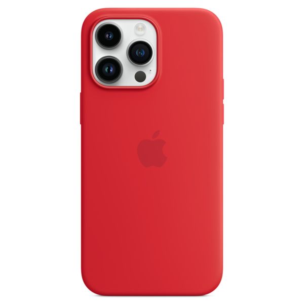 Apple Silikon-Case MagSafe für das iPhone 14 Pro Max - Rot