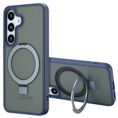 Accezz Ring Stand Backcover mit MagSafe Samsung Galaxy S25 - Blau