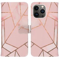 imoshion Design TPU Klapphülle Apple iPhone 13 Pro - Pink Graphic