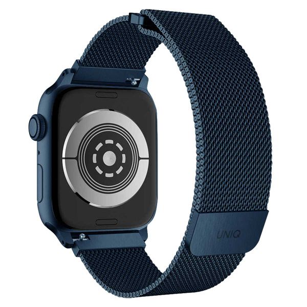 Uniq Dante Mesh-Stahlarmband für die Apple Watch Series 1 bis 10 / SE / Ultra (2) (44/45/46/49 mm) - Kobaltblau