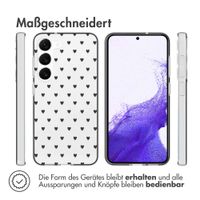 imoshion Design Hülle für das Samsung Galaxy S23 - Herzen - Schwarz