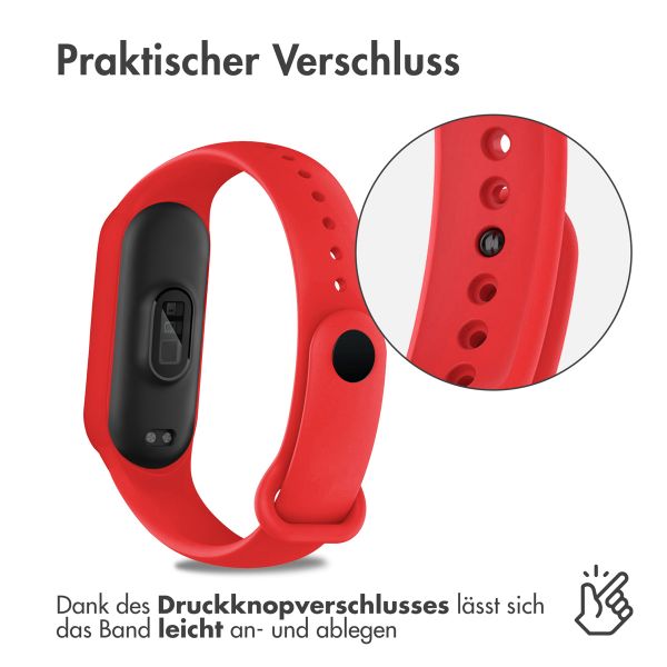 imoshion Silikon Sportarmband für Xiaomi Mi Band 5 / 6 - Rot
