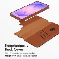Accezz 2-in-1 Klapphülle aus Leder mit MagSafe Samsung Galaxy S26 Ultra - Sienna Brown
