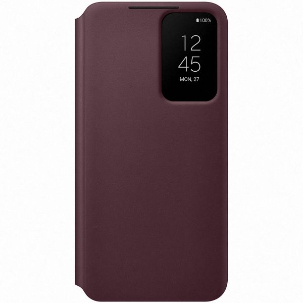 Samsung Original Clear View Cover Klapphülle für das Galaxy S22 - Burgundy