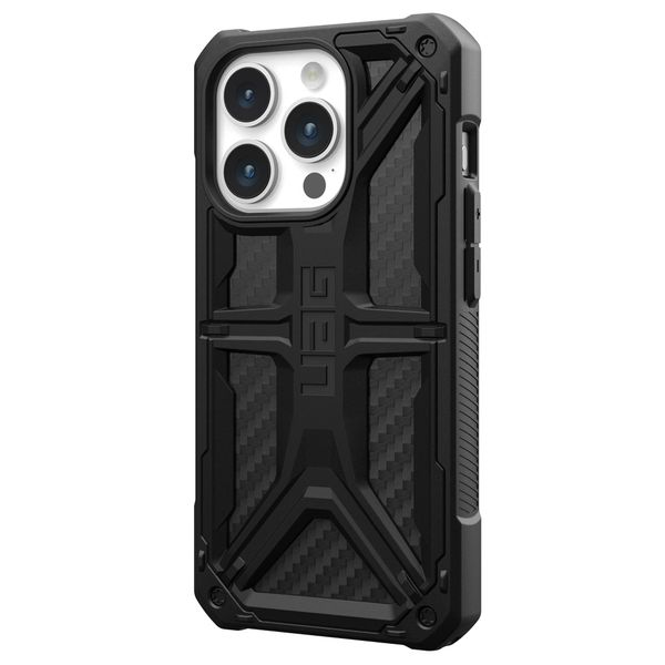 UAG Monarch Backcover für das iPhone 15 Pro - Carbon Fiber