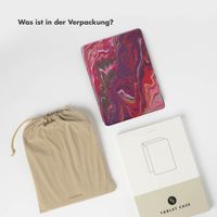 Selencia Vivid Klapphülle für das iPad Air 11 Zoll (2024) M2 / Air 5 (2022) / Air 4 (2020) - Marble Plum