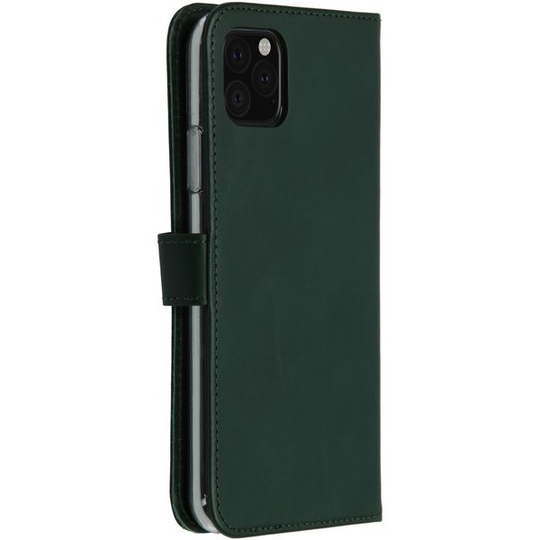 Selencia Echtleder Klapphülle iPhone 11 Pro Max - Grün