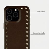Selencia Studs Backcover mit MagSafe Apple iPhone 15 Pro - Cacao Crush