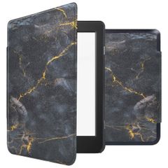 imoshion Design Slim Hard Case Klapphülle Kobo Nia - Black Marble