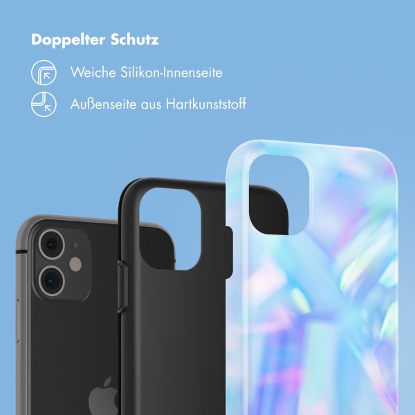 Selencia Vivid Tough Back Cover für das iPhone 11 - Holographic Blue Dream