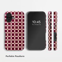Selencia Vivid Rückabdeckung mit MagSafe Apple iPhone 17 - Check This Burgundy