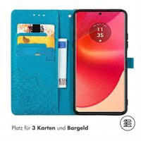 imoshion Mandala Klapphülle Motorola Edge 50 Fusion - Türkis