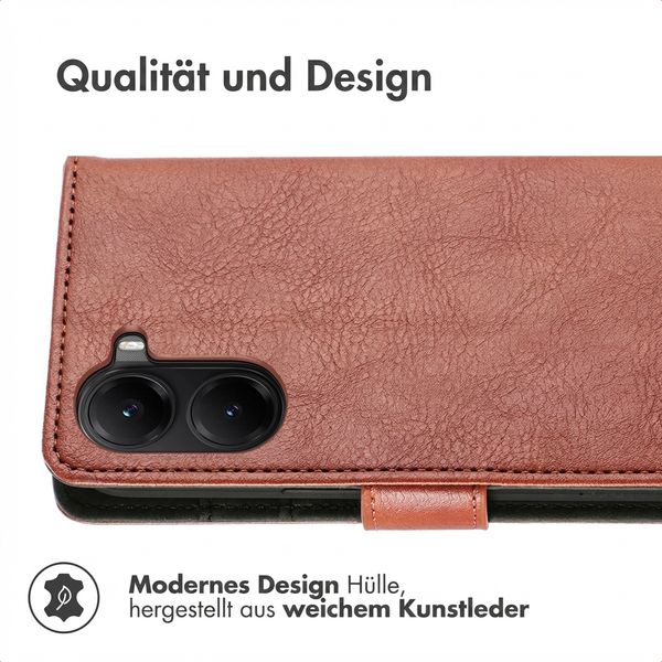 imoshion Luxuriöse Klapphülle Xiaomi Poco X7 Pro - Braun