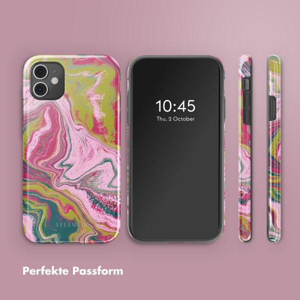 Selencia Vivid Back Cover Apple iPhone 11 - Marble Pink
