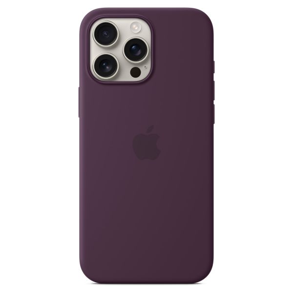 Apple Silikon-Case MagSafe für das iPhone 16 Pro Max - Plum