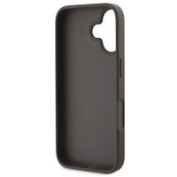 Guess 4G Metal Logo Back Cover für das iPhone 16 - Braun