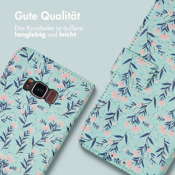 imoshion Design Klapphülle Samsung Galaxy S8 - Blue Flowers