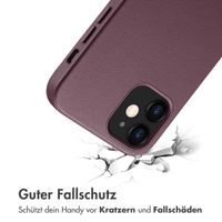 Accezz MagSafe Leather Backcover für das iPhone 12 (Pro) - Heath Purple