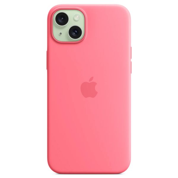 Apple Silikon-Case MagSafe für das iPhone 15 Plus - Rosa