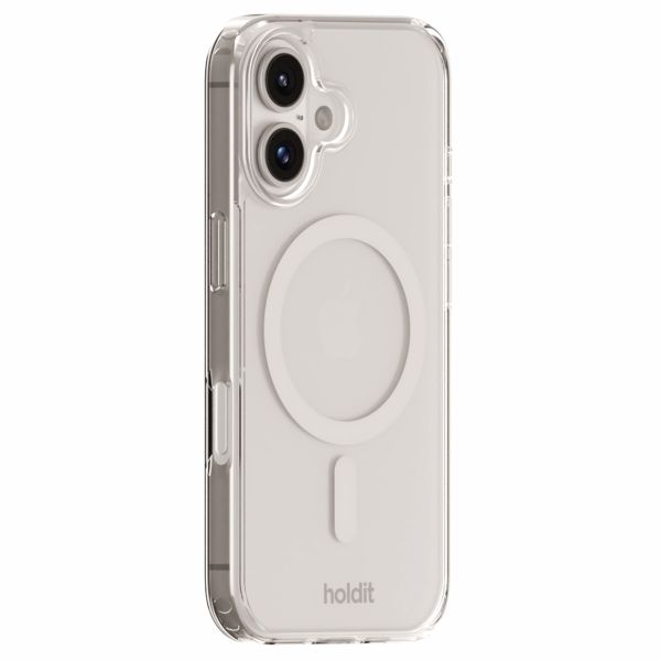 Holdit MagSafe Case für Apple iPhone 16 - Transparent / White