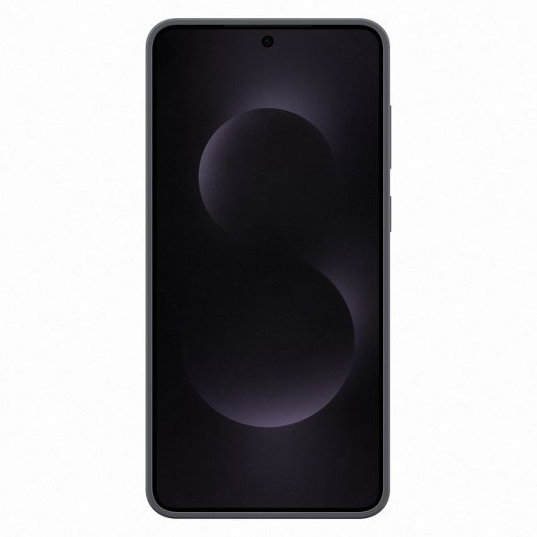 Samsung Original Silikon Cover Samsung Galaxy S25 Edge - Schwarz