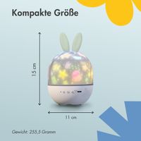 imoshion Dreamlight Nachtlicht-Projektor mit Lautsprecher - 10 Projektionsrollen - Weiß