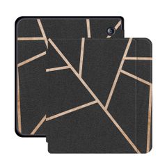imoshion Design Slim Hard Case Sleepcover mit Stand Kobo Libra H2O - Black Graphic
