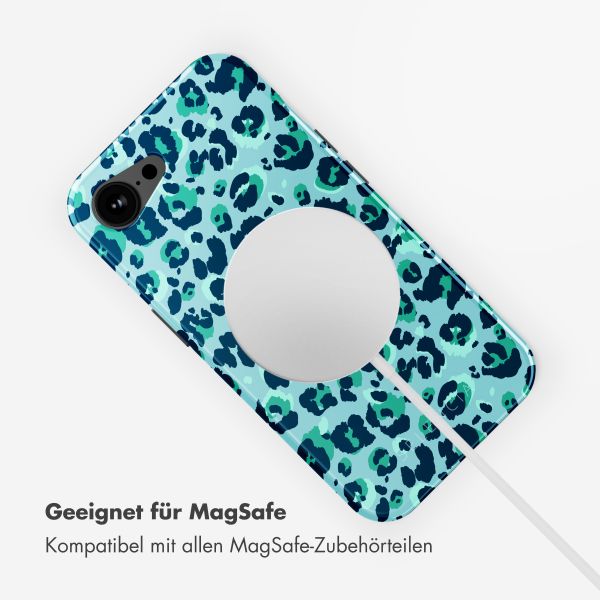 Selencia Vivid Rückabdeckung mit MagSafe Apple iPhone 16e - Wild Spots Light Blue